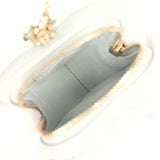 Chanel CC In Love Heart Charm Light Blue Lambskin Light Gold Hardware