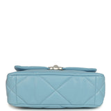 Chanel Medium 19 Flap Light Blue Lambskin Mixed Metal Hardware