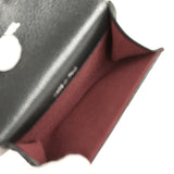 Chanel Classic Card Holder Wallet Black Caviar Silver Hardware