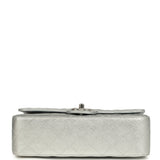 Chanel Small CC Crush Flap Bag Silver Metallic Caviar Silver Hardware