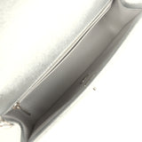 Chanel Small CC Crush Flap Bag Silver Metallic Caviar Silver Hardware