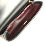 Chanel Mini Coco Top Handle Flap Bag Shiny Calfskin Brushed Gold Hardware