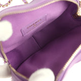 Chanel CC In Love Small Heart Bag with Chain Purple Lambskin Light Gold Hardware