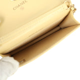 Chanel Mini Pearl Crush Belt Bag Light Yellow Lambskin Aged Gold Hardware