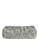 Chanel Mini Rectangular Fringe Flap Bag Silver Sequin Silver Hardware