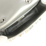 Chanel Mini Rectangular Fringe Flap Bag Silver Sequin Silver Hardware