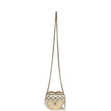 Chanel CC In Love Small Heart Bag with Chain Gold Metallic Lambskin Light Gold Hardware - Thumbnail View 6