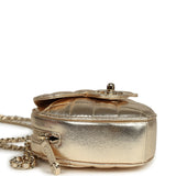 Chanel CC In Love Small Heart Bag with Chain Gold Metallic Lambskin Light Gold Hardware - Thumbnail View 7