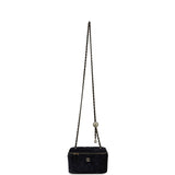 Chanel Small Crystal Pearl Crush Vanity Case Gris Fonce Velvet Light Gold Hardware