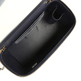 Chanel Small Crystal Pearl Crush Vanity Case Gris Fonce Velvet Light Gold Hardware