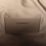 Chanel Medium 25 Hobo Bag Dark Grey Suede Antique Gold Hardware