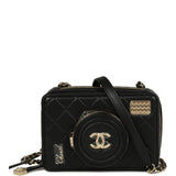 Chanel Coco Click Camera Bag Black Lambskin Light Gold Hardware - Thumbnail View 1