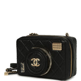 Chanel Coco Click Camera Bag Black Lambskin Light Gold Hardware - Thumbnail View 5