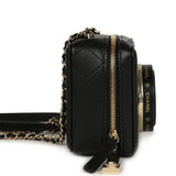 Chanel Coco Click Camera Bag Black Lambskin Light Gold Hardware - Thumbnail View 3