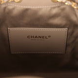 Chanel Small 25 Hobo Bag Dark Grey Suede Antique Gold Hardware