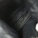 Chanel Large Drawstring Bucket Bag Black Suede Gold Hardware