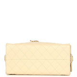 Chanel Medium 25 Hobo Bag Light Beige Caviar Antique Gold Hardware