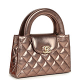 Chanel Small Kelly Shopper Metallic Bronze Calfskin Brushed Gold Hardware - Thumbnail View 2