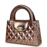 Chanel Small Kelly Shopper Metallic Bronze Calfskin Brushed Gold Hardware - Thumbnail View 5