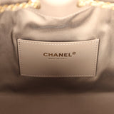 Chanel Small 25 Hobo Bag Dark Grey Suede Antique Gold Hardware