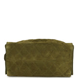 Chanel Small 25 Hobo Bag Khaki Suede Antique Gold Hardware - Thumbnail View 7