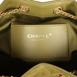 Chanel Small 25 Hobo Bag Khaki Suede Antique Gold Hardware - Thumbnail View 9