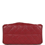 Chanel Small 25 Hobo Bag Dark Red Caviar Antique Gold Hardware