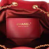 Chanel Small 25 Hobo Bag Dark Red Caviar Antique Gold Hardware