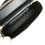 Chanel Top Handle Slim Vanity Case with Chain Black Shiny Caviar Light Gold Hardware - Thumbnail View 8