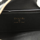 Chanel Mini Timeless Classic Barrel Bag with Chain Black Shearling Light Gold Hardware