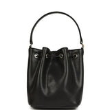 Chanel Mini Top Handle Bucket Bag with Chain Black Shiny Caviar Light Gold Hardware