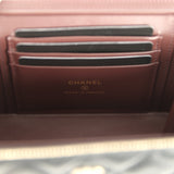 Chanel Small Classic Vanity Case Black Shiny Caviar Light Gold Hardware