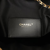 Chanel Medium 25 Hobo Bag Black Caviar Antique Gold Hardware