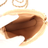 Chanel Small Coco Crossbody Bag Light Brown Shearling Light Gold Hardware