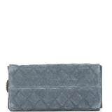 Chanel Small 25 Hobo Bag Blue Suede Antique Gold Hardware - Thumbnail View 6