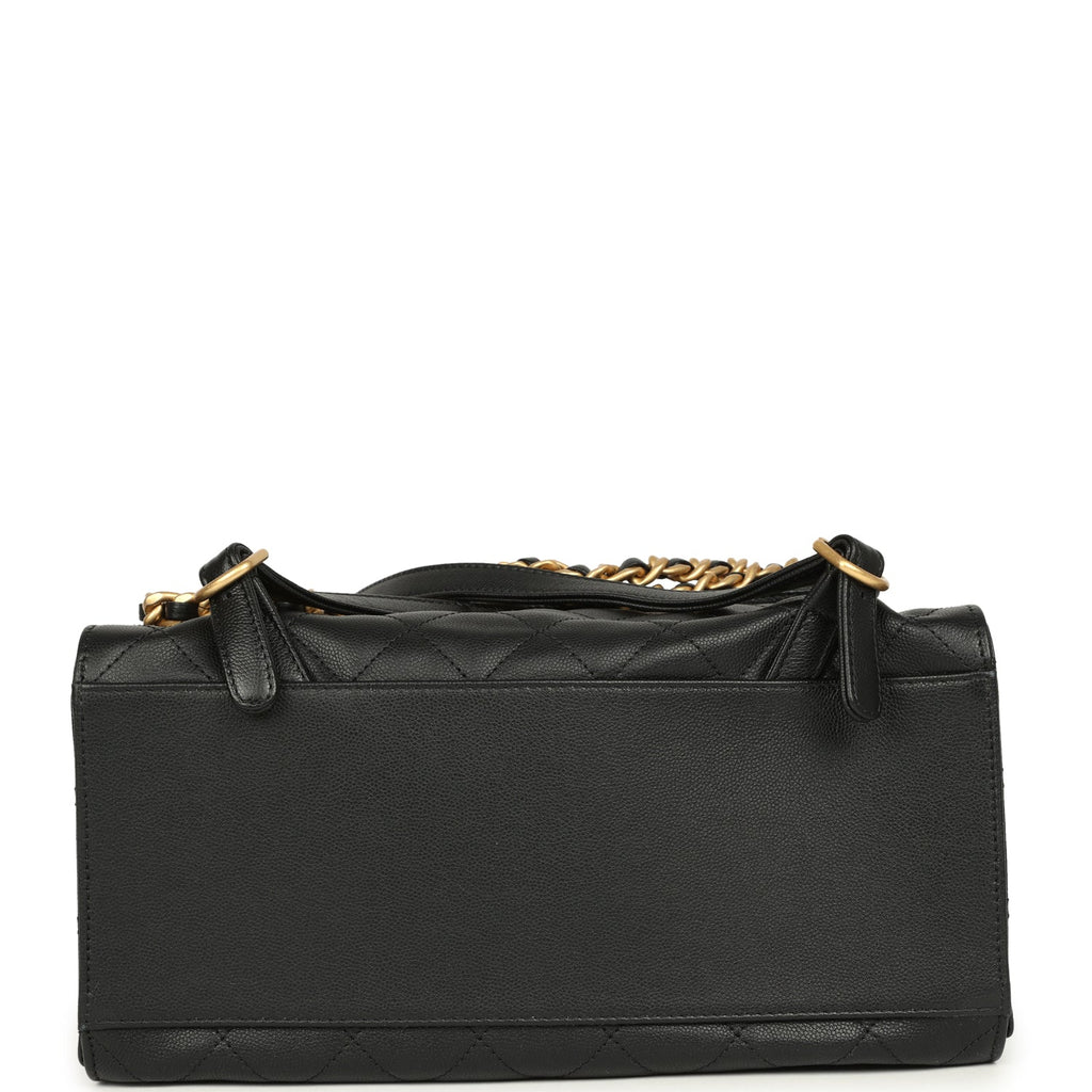 Chanel Large 25 Backpack Black Caviar Antique Gold Hardware – New & Authentic