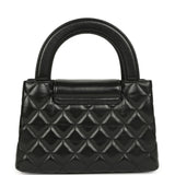 Chanel Small Kelly Shopper Black Shiny Aged Calfskin Brushed Gold Hardware