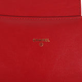 Chanel XXL CC Clutch Red Shiny Crumpled Calfskin Gold Hardware