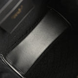 Chanel Medium 25 Hobo Bag Black Crumpled Sheepskin and Shearling Antique Gold Hardware