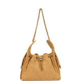 Chanel Small 25 Hobo Bag Tan Suede Antique Gold Hardware - Thumbnail View 7