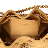 Chanel Small 25 Hobo Bag Tan Suede Antique Gold Hardware - Thumbnail View 8