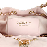 Chanel Small 25 Hobo Bag Light Pink Caviar Antique Gold Hardware