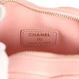 Chanel CC In Love Small Heart Bag with Chain Light Pink Lambskin Light Gold Hardware
