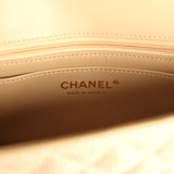 Chanel Mini Rectangular Flap Dark Beige Raffia Light Gold Hardware