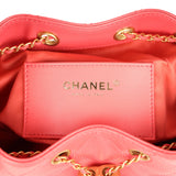 Chanel Small 25 Hobo Bag Coral Pink Caviar Antique Gold Hardware
