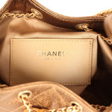 Chanel Small 25 Hobo Bag Metallic Metallic Bronze Caviar Light Gold Hardware