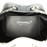 Chanel Mini 25 Hobo Bag Metallic Silver Caviar Silver Hardware