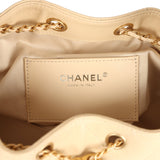 Chanel Small 25 Hobo Bag Light Beige Caviar Antique Gold Hardware