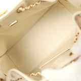 Chanel Small 25 Hobo Bag Light Beige Caviar Antique Gold Hardware - Thumbnail View 8