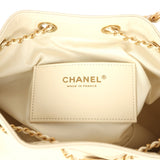 Chanel Small 25 Hobo Bag Light Beige Caviar Antique Gold Hardware - Thumbnail View 9